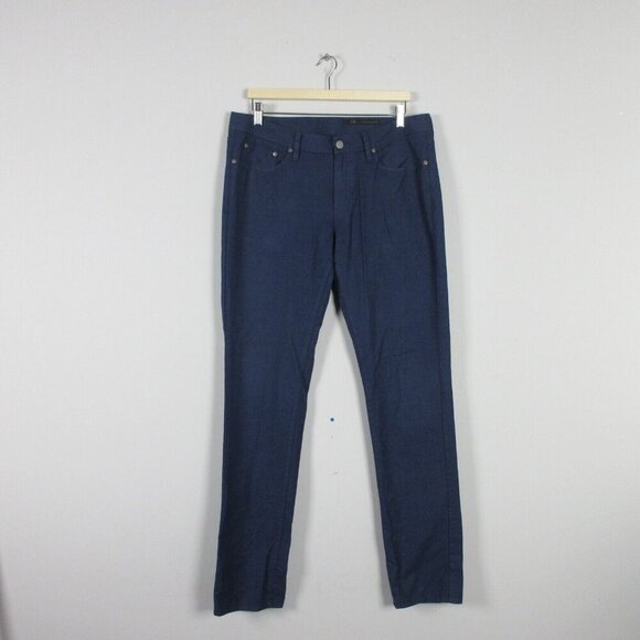 J Hilburn Wool Pants Women Business Office Work Dress Pants 5 Pocket 36 Blue 322 - Picture 1 of 11